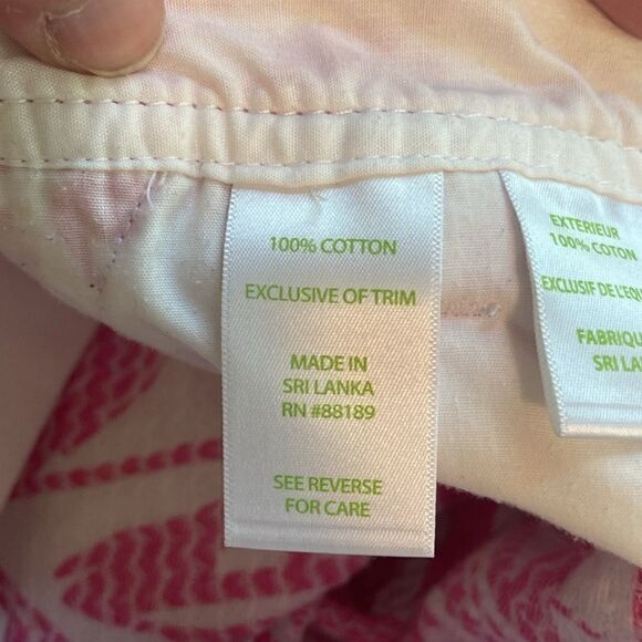 Lilly Pulitzer Pink & White Capri Pink The Walsh Short Size 2 - Picture 5 of 6